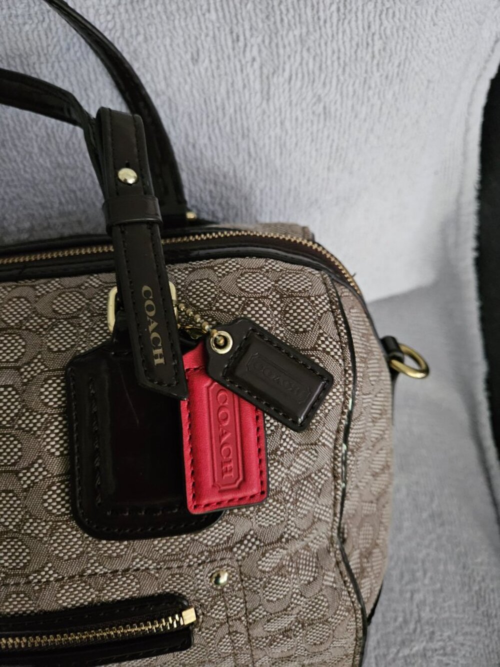 Coach Poppy Signature C Mini Oxford East/West Satchel - Picture 3 of 15